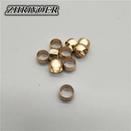 10Pcs Brass Double taper ferrule 4 6 8 10 12 14mm OD Compression Sleeve seal ring fittings Tube centralized lubrication system