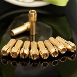 10pcs/set Mini Drill Chucks Adapter for DREMEL Brass Collect 3.2mm/1/8" for Rotary Power Tool Accessories hold 2.9-3.2mm shank