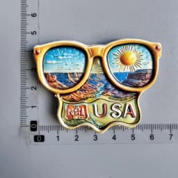 USA Fridge Magnet Boston Tourist Souvenirs Baseball Gloves Alaska Hawaii Seattle Yellow stone Collection Gifts Home Decoration