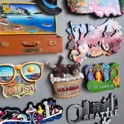 USA Fridge Magnet Boston Tourist Souvenirs Baseball Gloves Alaska Hawaii Seattle Yellow stone Collection Gifts Home Decoration