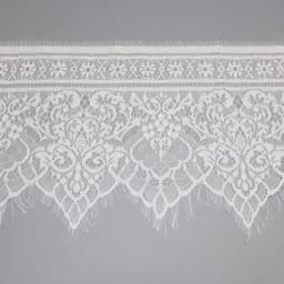 (3 Meters/Lot) 25cm White Eyelash Lace Ribbon Clothing Accessories Lace Material Handmade DIY Trimming Fabric