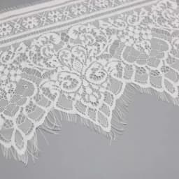 (3 Meters/Lot) 25cm White Eyelash Lace Ribbon Clothing Accessories Lace Material Handmade DIY Trimming Fabric