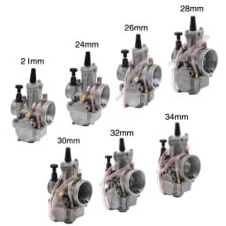 Sclmotos- PWK 21 24 26 28 30 32 34mm KEIHI KOSO Carburetor Carb With Power Jet 2T 4T For Yamaha For Kawasaki Cafe Racer Moped
