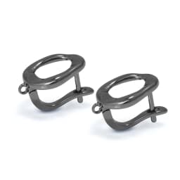 NEW Black Brass Women Earrings Hooks Earring Accessories for Dangle Earring Jewelry Marking Wholesale