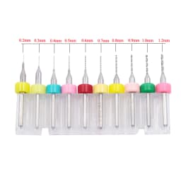 10ps Stainless Steel Cleaning Needle Nozzle for Drills 0.2/0.3/0.4/0.5/0.6-1.2mm PCB Drill Bit Drill 3D Printer Parts