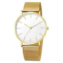 Fashion Mens Watches Ultra Thin Quartz Watch Men Casual Slim Mesh Steel Waterproof Sport Watch Black Relogio Masculino