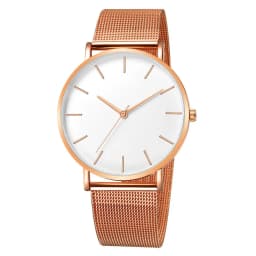 Fashion Mens Watches Ultra Thin Quartz Watch Men Casual Slim Mesh Steel Waterproof Sport Watch Black Relogio Masculino