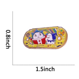 Persona 4 Teddie Kuma inspired Handheld Console Enamel Pin Game Console brooch P4A P4G Ted Mr. Bear Suit brooch