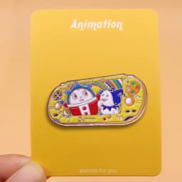 Persona 4 Teddie Kuma inspired Handheld Console Enamel Pin Game Console brooch P4A P4G Ted Mr. Bear Suit brooch