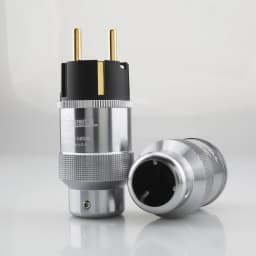 New Hi-End Gold Plated US/EU Power Plug IEC Audio Connector HiFi AC Power Cord Plugs For Audiophile DIY Mains Cable