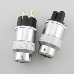 New Hi-End Gold Plated US/EU Power Plug IEC Audio Connector HiFi AC Power Cord Plugs For Audiophile DIY Mains Cable