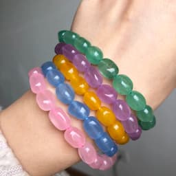 8*11mm Irregular Jades Stone Beads Blue Red Green Pink Grey Purple Loose Beads For Jewelry Making Diy Bracelet Accessories 15''