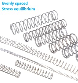 Stainless Steel Compression Spring 304 SUS Compressed Spring Wire Diameter 1.0mm Y-Type Rotor Return Spring 10PCS