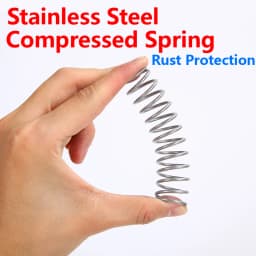 Stainless Steel Compression Spring 304 SUS Compressed Spring Wire Diameter 1.0mm Y-Type Rotor Return Spring 10PCS