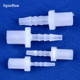 5~200pcs G1/8 1/4 Thread To 2.8~12mm PP Pagoda Direct Connector Aquarium Tank Air Pump Adapter Irrigation System Pipe Hose Joint