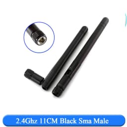 2-20PCS 2.4Ghz 3dbi WIFI Antenna 2.4G RP SMA Male Universal Antennas Amplifier WLAN Router Antenne Booster 2400-2500mhz