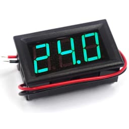 Digital Voltmeter DC 4.5V to 30V Digital Voltmeter Voltage Panel Meter Red/Blue/Green For 6V 12V Electromobile Motorcycle Car