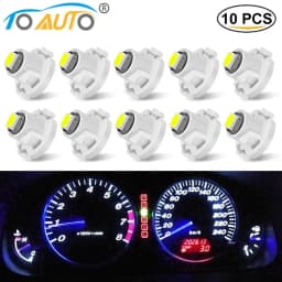 10pcs T3 T4.2 T4.7 Led Bulb Super Bright 3030 Chips Car Board Instrument Panel Lamp Auto Dashboard Warming Instrument Lamp 6000K