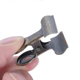5pcs Binder Clips Middle size Metal Round Clamp Paper Antique Bronze/Silver/Red Brass/Black Bills Home Office School 32mmx30mm