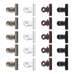 5pcs Binder Clips Middle size Metal Round Clamp Paper Antique Bronze/Silver/Red Brass/Black Bills Home Office School 32mmx30mm