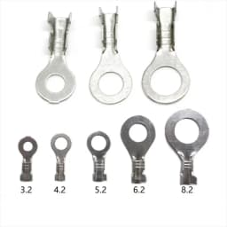 20/50/100pcs DJ431 A3.2 A4.2 A5.2 B4.2 B6.2 8.2 Wire End Lug Terminal O Ring Bare Copper Cold Press Circular Splice Crimp