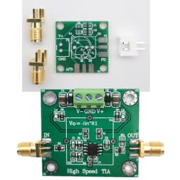 TIA Photoelectric I-V Module, High Speed JFET Input Transimpedance Amplifier DIY Kit, for APD PIN Detector, OPA657/AD825/OPA847