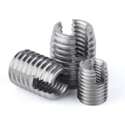 M2 M3 M4 M5 M6 M8 M10 Stainless Steel 302 Style Threaded Metal Thread Repair Insert Self Tapping Inserts Slotted Screw Threaded