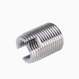M2 M3 M4 M5 M6 M8 M10 Stainless Steel 302 Style Threaded Metal Thread Repair Insert Self Tapping Inserts Slotted Screw Threaded
