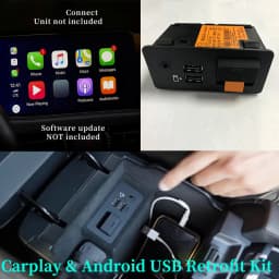 CarPlay and Android Auto USB Media Hub Retrofit Kit for Mazda, Support Mazda 3/6/CX5/CX3/CX9-TK78 66 9U0C K1414 C922 V6 605A