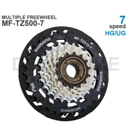 SHIMANO TOURNEY MF-TZ500 MF-TZ510 7 Speed Mountain Bike MULTIPLE Freewheel Metal Thread Sprocket 14-28/34T Original Parts