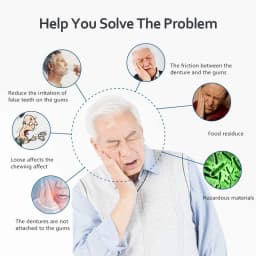 Y-Kelin Denture Adhesive Cream 3/4/6 Pack Original Formula Zinc Free Extra Strong Hold For Upper Lower or Partials All Day