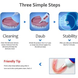 Y-Kelin Denture Adhesive Cream 3/4/6 Pack Original Formula Zinc Free Extra Strong Hold For Upper Lower or Partials All Day
