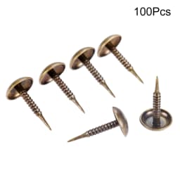 100Pcs Antique Bronze Zinc Alloy Nail Jewelry Wood Box Sofa Furniture Tack Stud Pushpin Doornail Furniture Hardware Decor 8*15mm