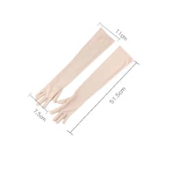 51CM Long Summer Women Thin Breathable Sun Protection Anti-UV Gloves Outdoor Drive Cycling Cover Scar Arm Sleeve Solid Soft