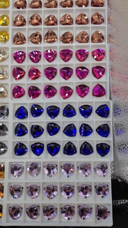 Mix Colors Crystal Trilliant Strass Sew on Stones K9 Glass Crystal Craft Sewing Rhinestones for Wedding Dresses Decoration
