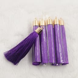 10/20pcs 28color 6cm Long Silk Tassel Brush Metal Caps Tassel Charms Pendant DIY Jewelry Making Jewelry Components Accessories