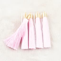 10/20pcs 28color 6cm Long Silk Tassel Brush Metal Caps Tassel Charms Pendant DIY Jewelry Making Jewelry Components Accessories
