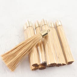10/20pcs 28color 6cm Long Silk Tassel Brush Metal Caps Tassel Charms Pendant DIY Jewelry Making Jewelry Components Accessories