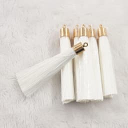 10/20pcs 28color 6cm Long Silk Tassel Brush Metal Caps Tassel Charms Pendant DIY Jewelry Making Jewelry Components Accessories