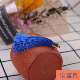 10/20pcs 28color 6cm Long Silk Tassel Brush Metal Caps Tassel Charms Pendant DIY Jewelry Making Jewelry Components Accessories