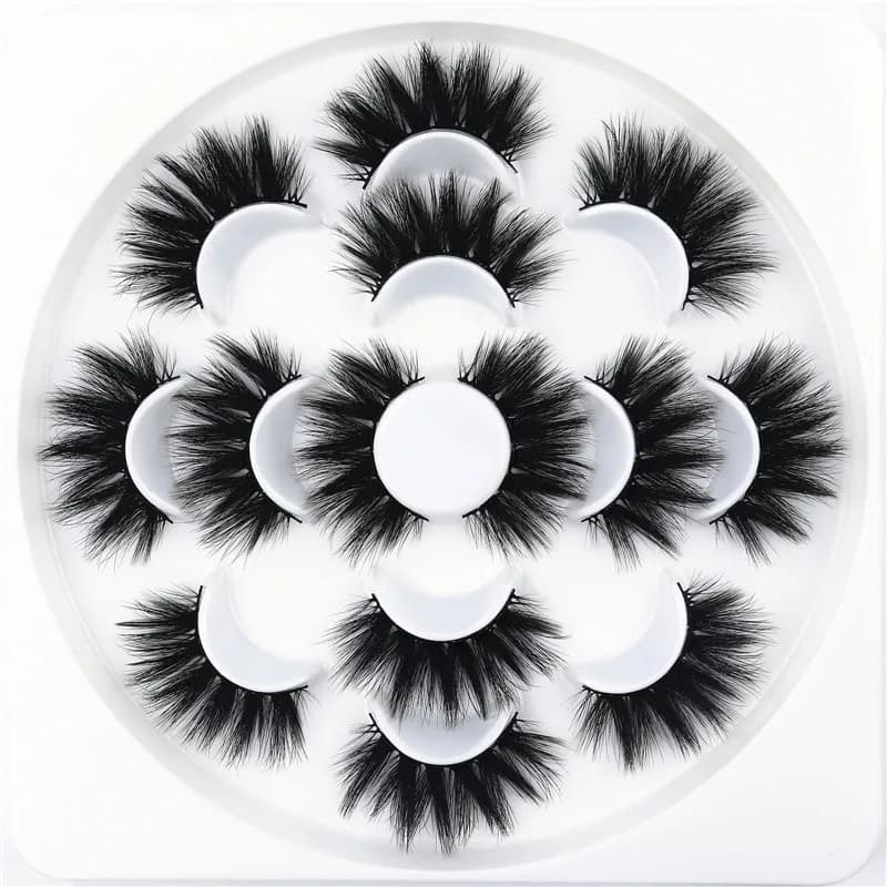 7/10 Pairs 3D False Eyelashes Naturally Long Thick Eyelashes 20mm Dramatic Eyelash Extension Sexy Eye Makeup Eyelash Cosmetics