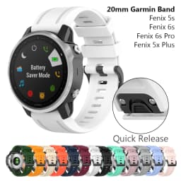 Fenix 7S /Fenix 5S Plus Watch Band 20mm instinct 2S Quick Fit Silicone Watchband Strap for Garmin Fenix 6S Pro Straps Pink