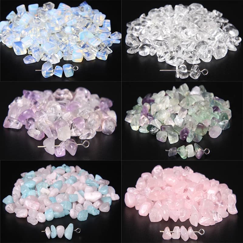 Natural Gem Irregular Rose Quartzs Chip Stone Beads For Jewelry Making 5-8mm Freeform Beads DIY Bracelet Necklace 15.5" Strand