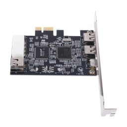 PCIe 3 Ports Firewire Cable Expansion Card PCI Express 1394B & 1394A TI XIO2213B Chipset Adapter for Desktop PC