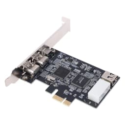 PCIe 3 Ports Firewire Cable Expansion Card PCI Express 1394B & 1394A TI XIO2213B Chipset Adapter for Desktop PC