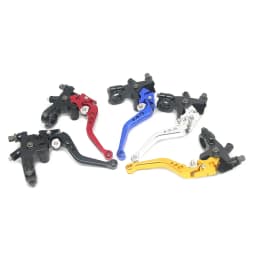 Alconstar-7/8" 22mm Motorcycle Brake Universal CNC Clutch Levers Master Cylinder Reservoir Set For Honda Suzuki Kawasaki Yamaha