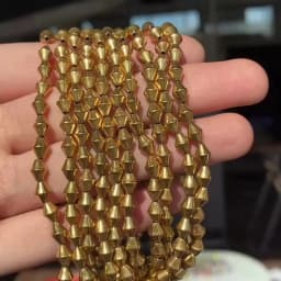 AAA+ Color Retention Gold-Plated Hematite Beads Natural Stone Round Cube Spacer Loose Beads for jewelry Making DIY Bracelet 15''