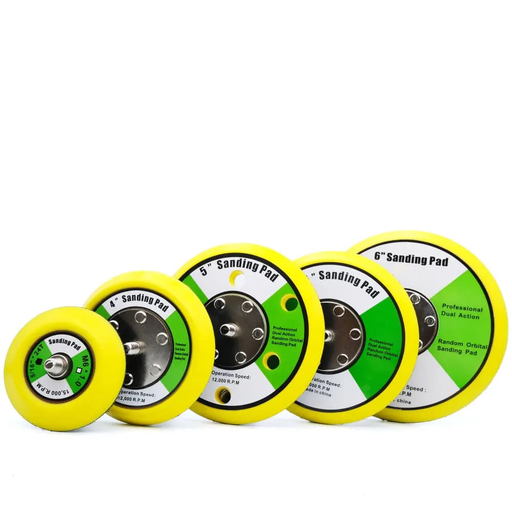 3" 4" 5" 6" Hook and Loop Backing Pad Sanding Polishing Backer Plate 5/16"24T For Car Polisher Dual Action Polishing Machine