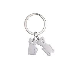 Boy Girl Couple Mother Kid Gift Personalized Keychain Custom Name Key Chain for Women Men Family Mom Dad Stainless Steel Jewelry