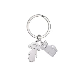 Boy Girl Couple Mother Kid Gift Personalized Keychain Custom Name Key Chain for Women Men Family Mom Dad Stainless Steel Jewelry